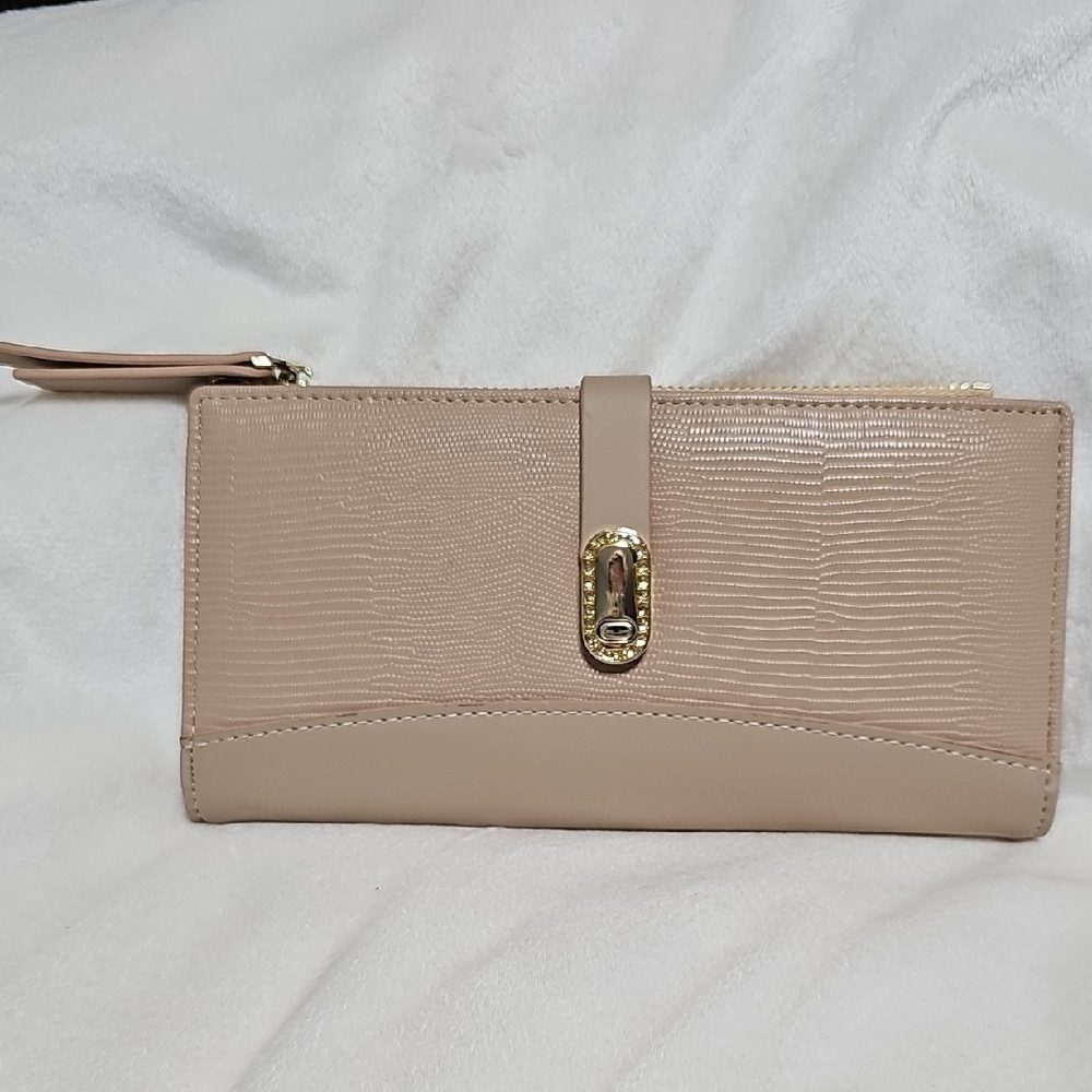 Chic Tan Clutch Wallet NWOT